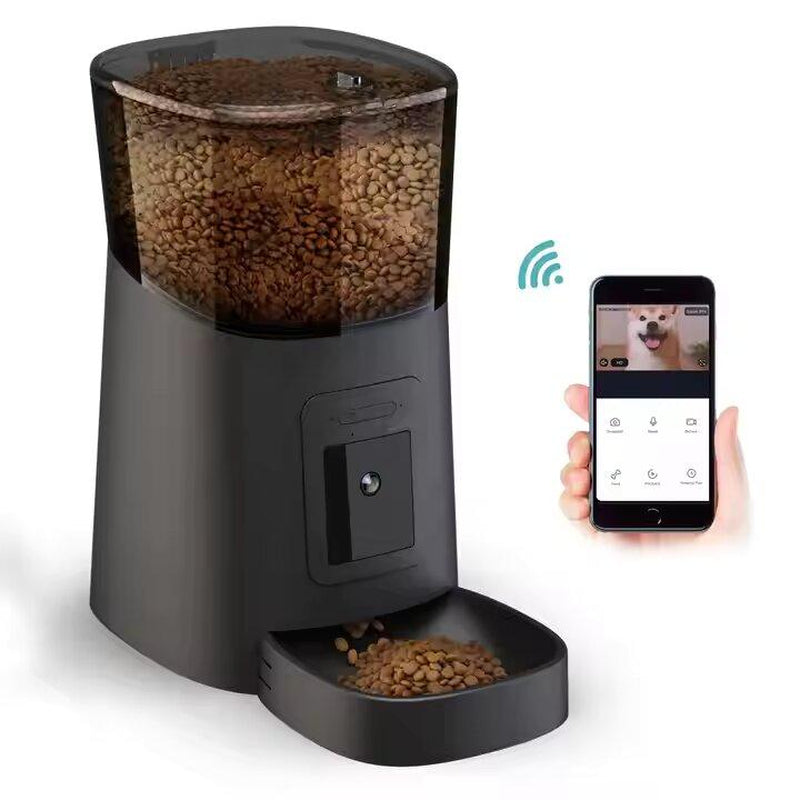 TUYA Smart Automatic Pet Feeder for Dogs and Cats Wifi with 1080P Camera Connects to App on Mobile Device Food Dispenser Wifi Control Pet Food Feeding Automatic
