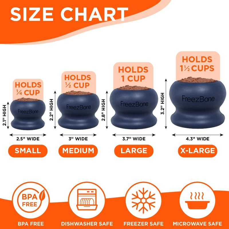 Freezball - Durable Fillable Dog Chew Bone